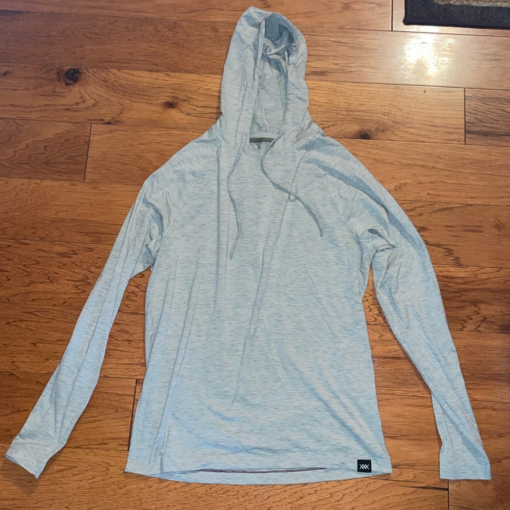 Rhone Heather Green Hooded Shirt
